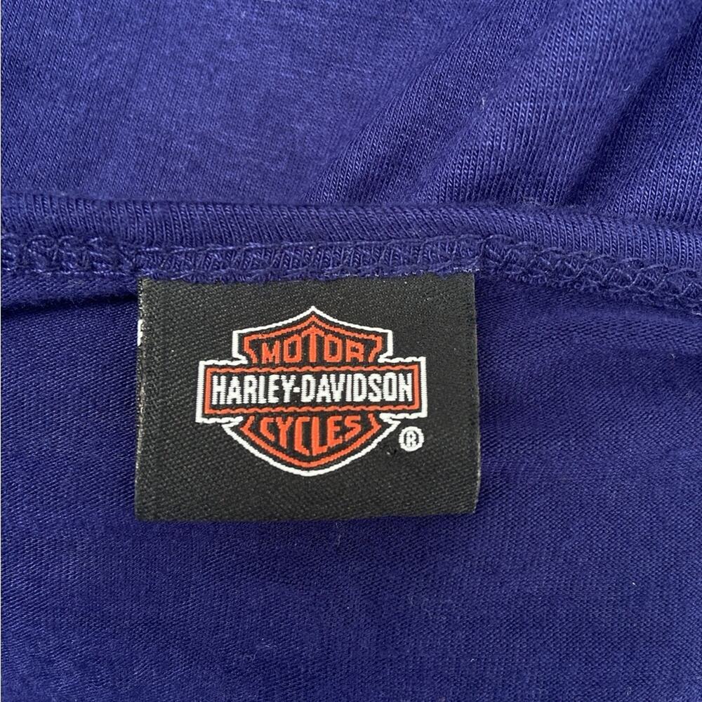 Harley Davidson Motorcycles V-neck Short Sleeve Bull Run Manassas Virginia Large - Picture 5 of 5